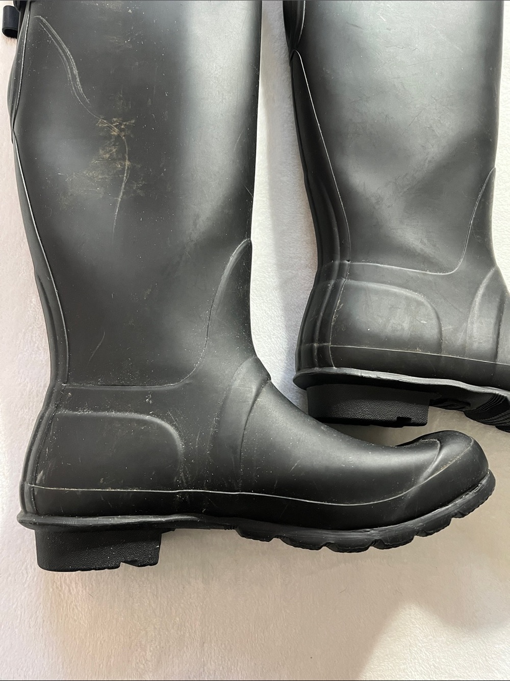 Hunter size 9 Original Tall Matte Black Waterproof Rain Boots - Picture 2 of 13